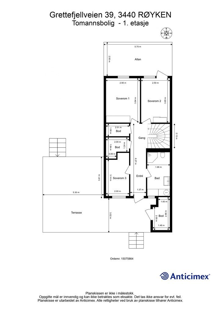 Plantegning - 1. etasje