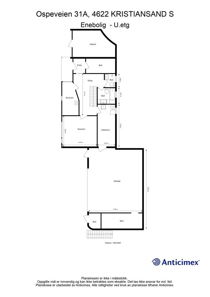 Planskisse hovedetasjen