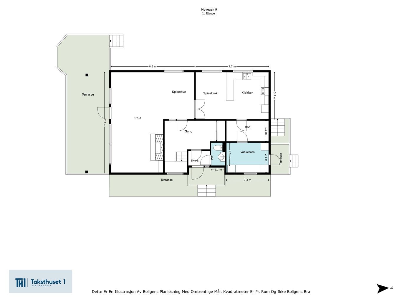 Plantegning 1. etasje