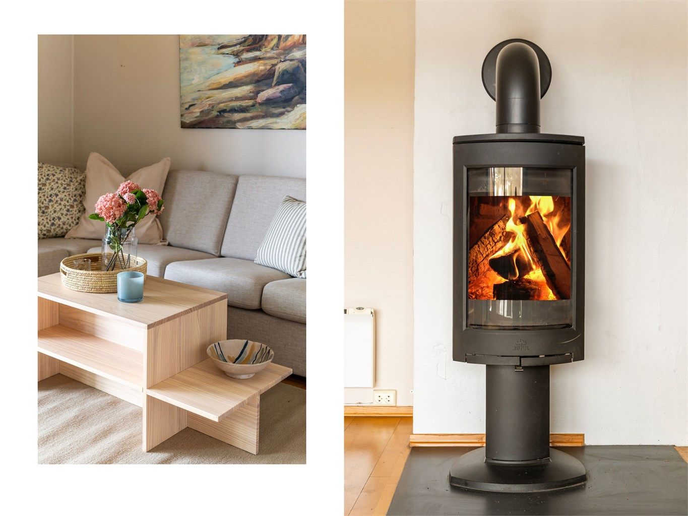 Leiligheten er en lettstelt bolig uten boplikt, perfekt som helårsbolig eller feriested. Den nye peisovnen fra 2024 gir ekstra varme og hygge.