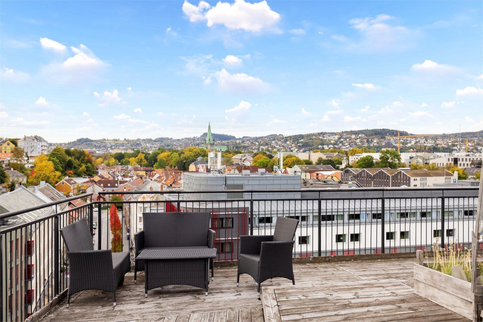 Her kan man nyte en storslagen panoramautsikt over Trondheim! 