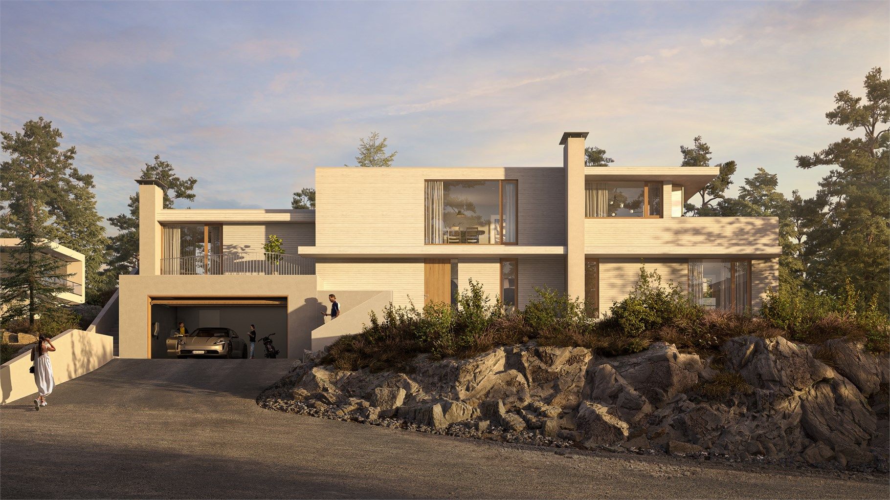 Det er gitt igangsettelsestillatelse for oppføring av enebolig på 2 etasjer.