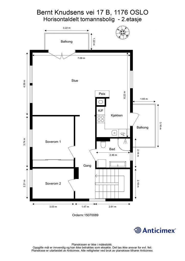 Plantegning - 2. etasje