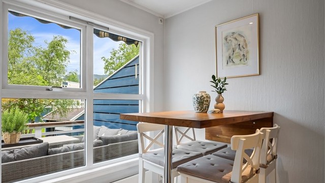 Spiseplass på kjøkkenet