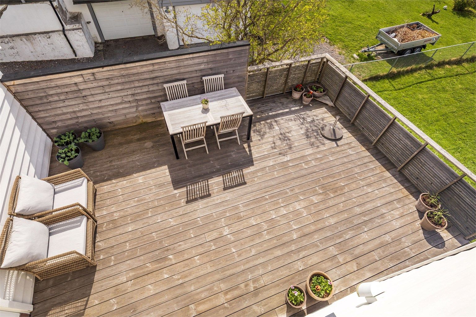 Perfekt plass å invitere til sosiale sammenkomster sommerstid