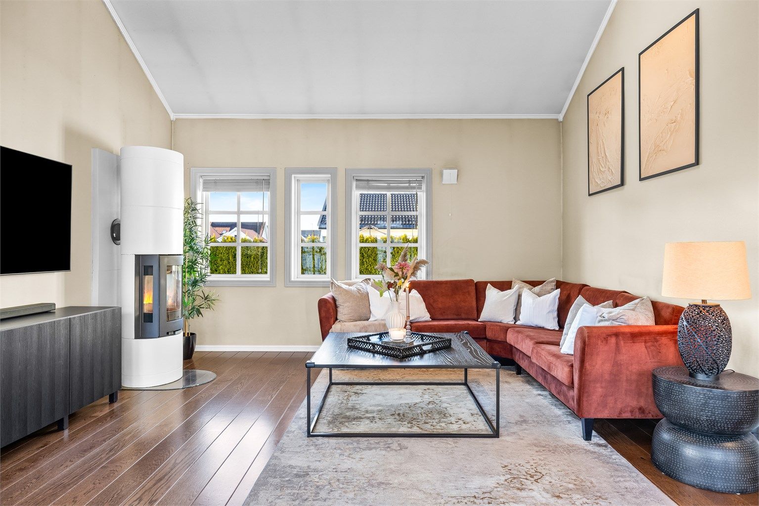 Peisovnen gir både hygge og god varme på kalde dager.