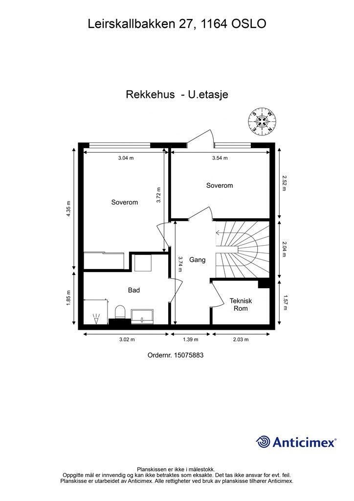 Plantegning underetasje