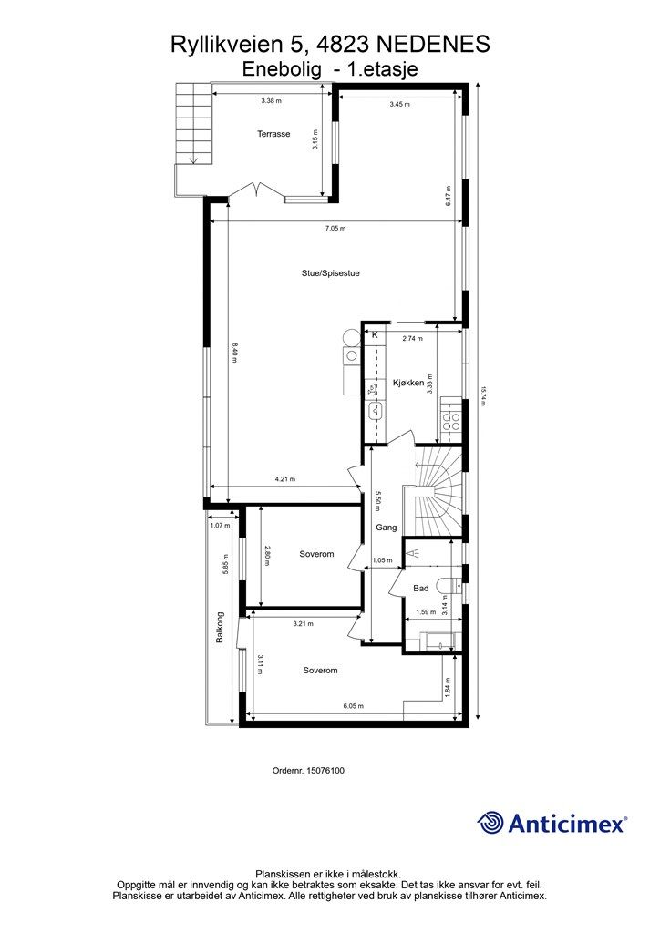 Plantegning hovedplan 