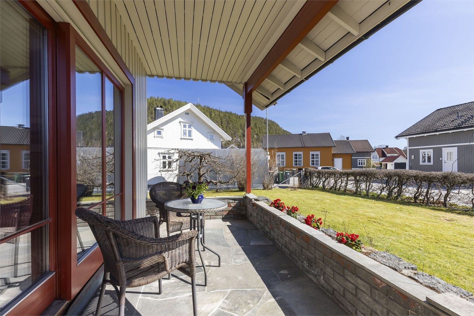 Flat og lettstelt hage