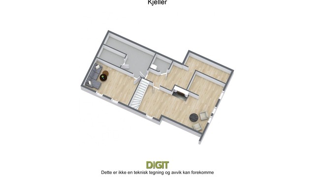 Ånebyveien 60 - 3D - Kjeller