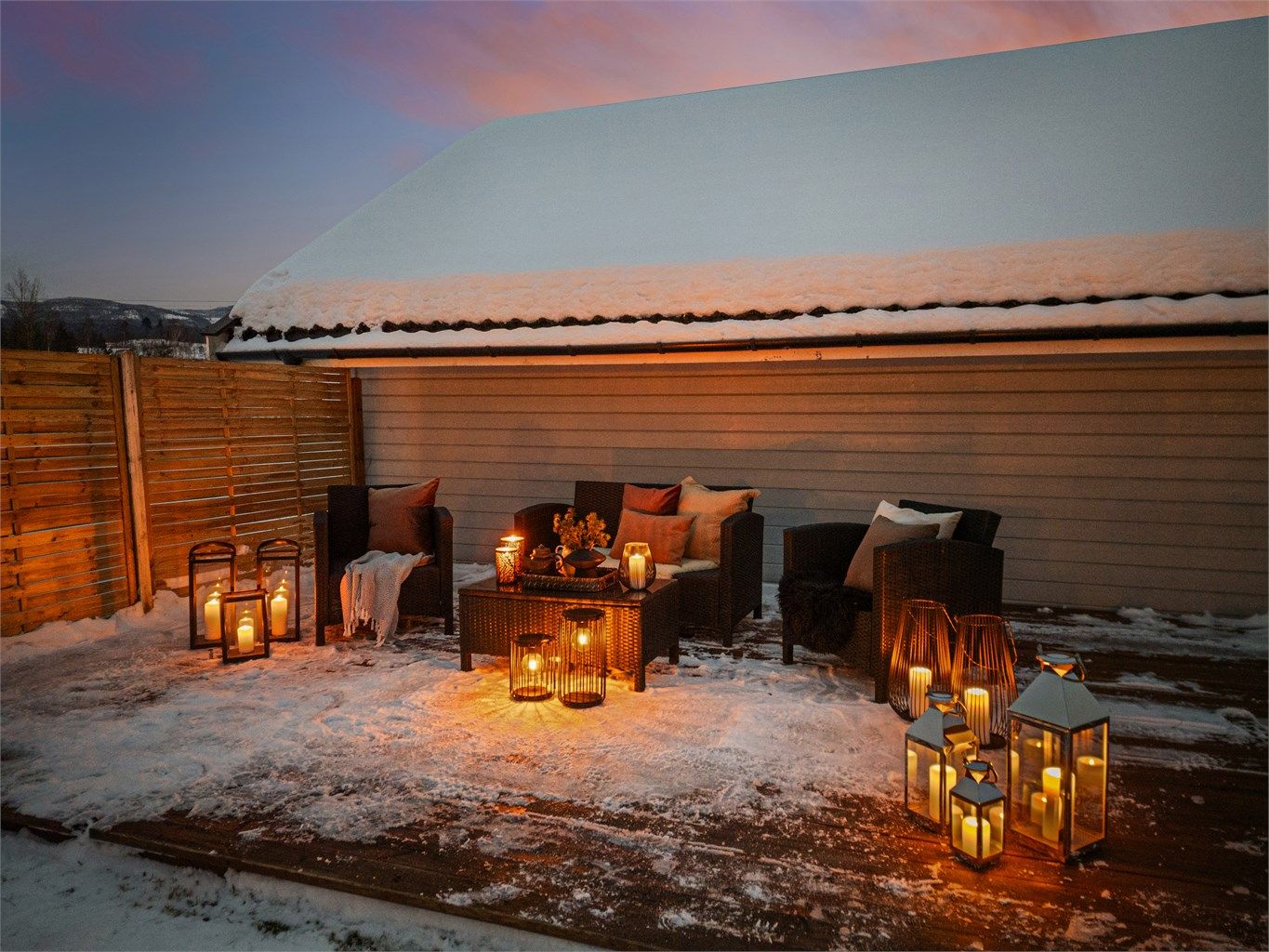 Terrasseplatting i hagen