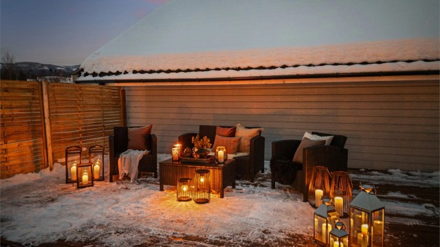 Terrasseplatting i hagen