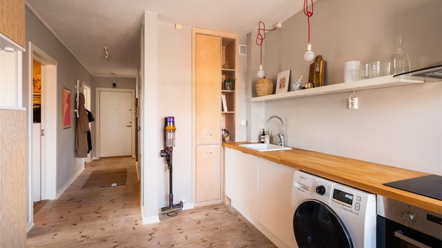 Smarte oppbevaringsløsninger i integrert skap