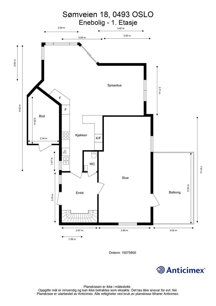 Planskisse - 1. etasje