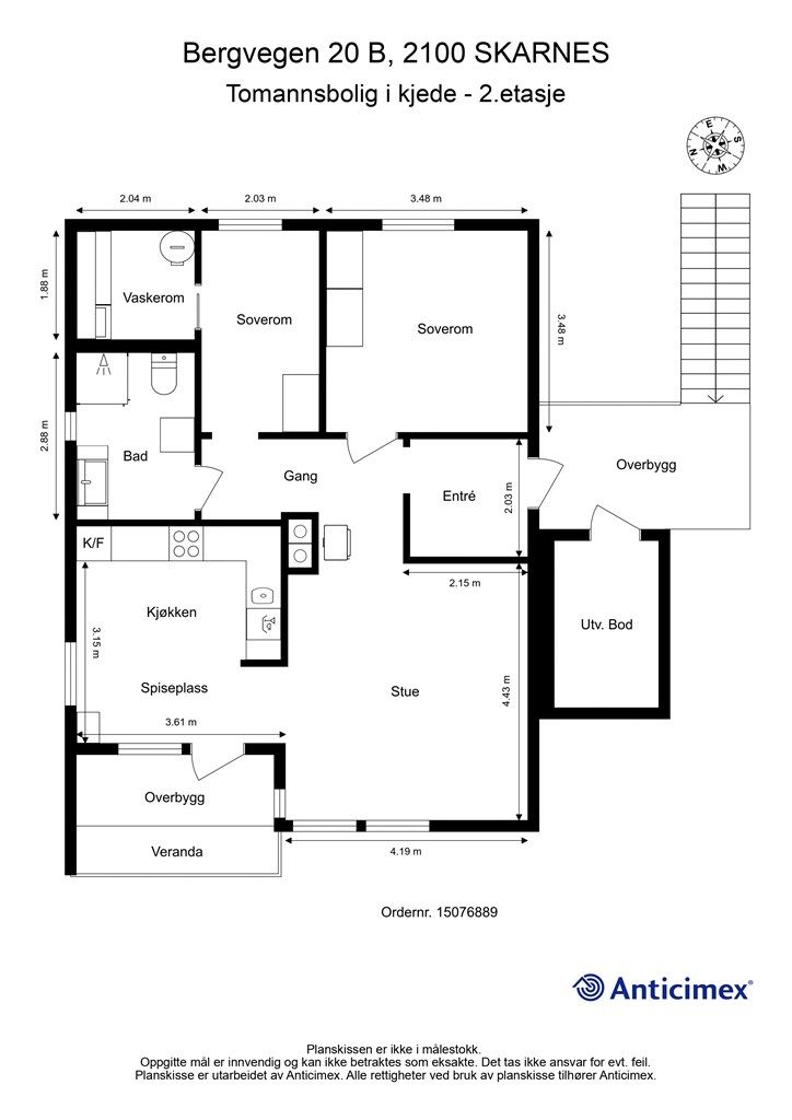 Plantegning - 2.etasje.