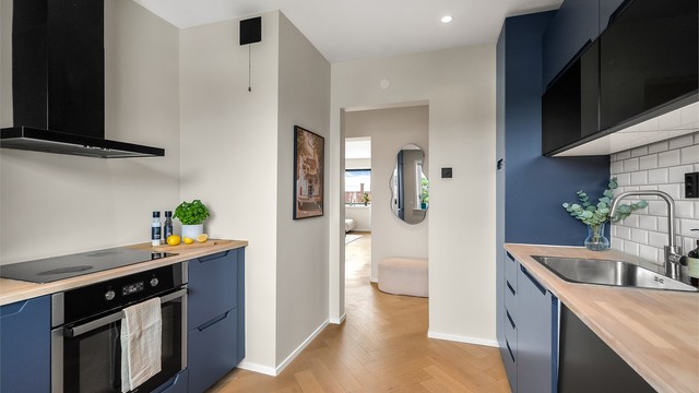 Kjøkken med downlights