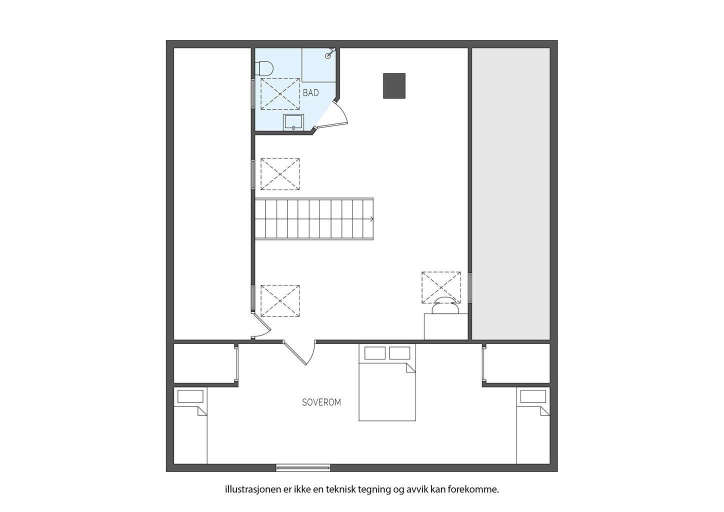 Plantegning 3. etasje