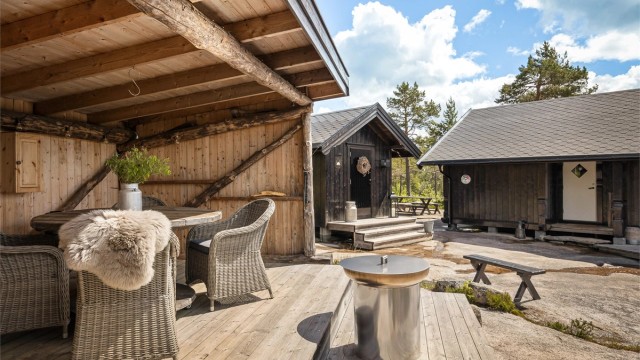 Fine uteområder på tomta. Fotograf: Stine Prøitz Jørgensen
