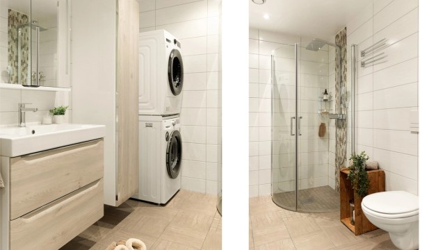 - Badet har varme i gulv -