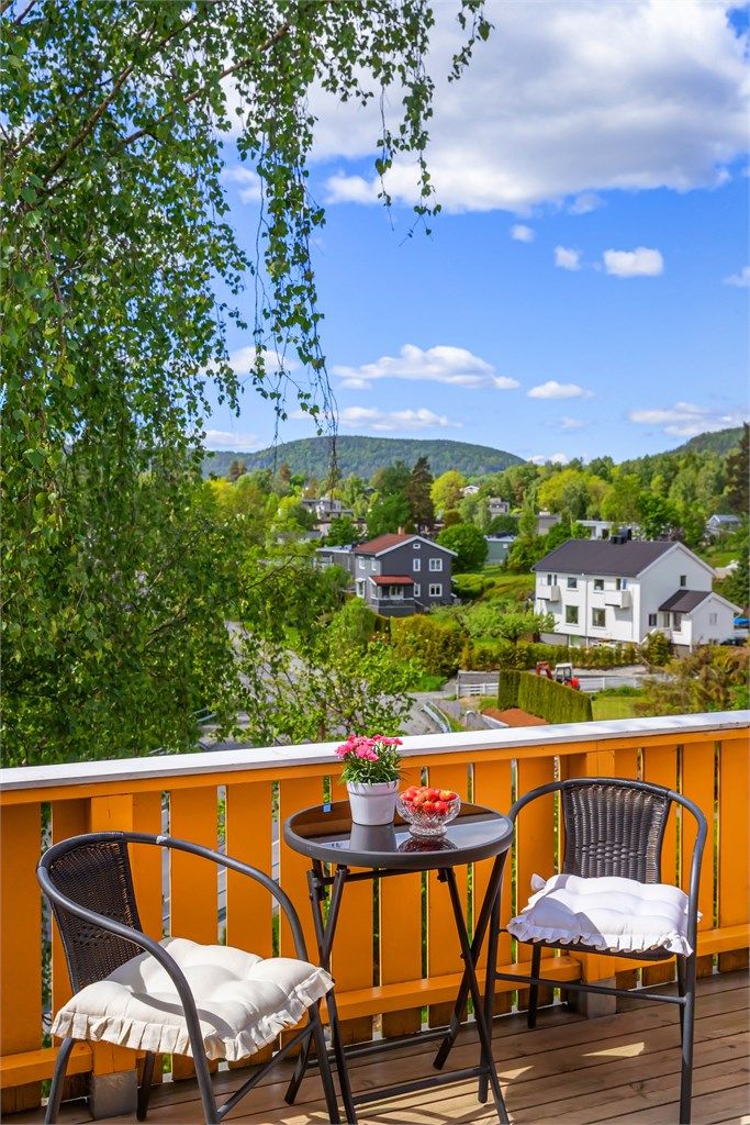 Utsikt fra takterrassen
