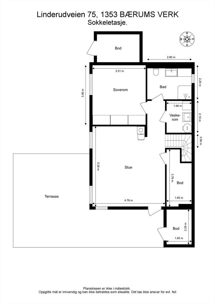 Plantegning underetasje