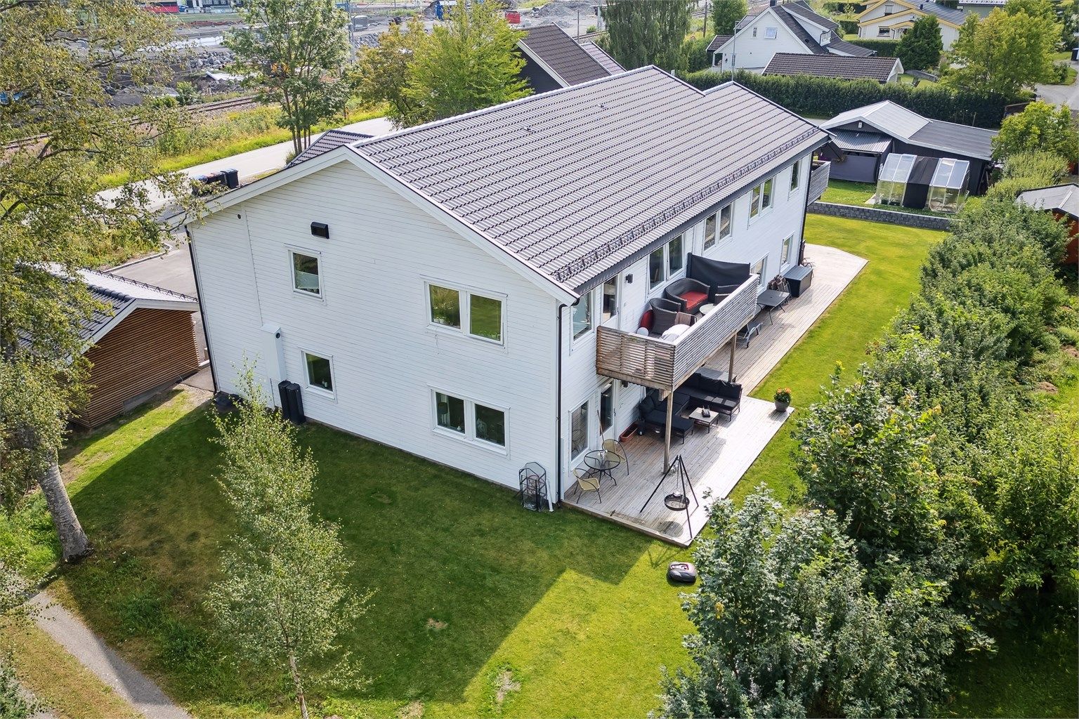 Dronefoto av fasade