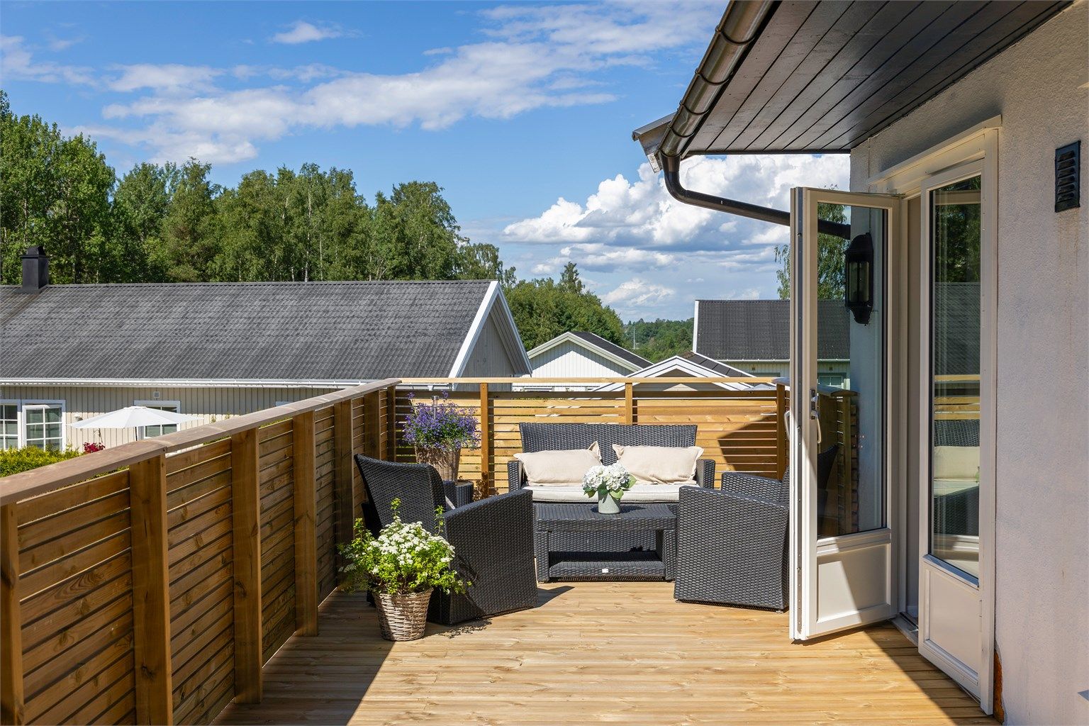 Verandaen på 26 m² ble bygget i 2026.