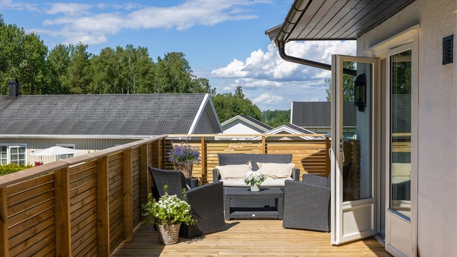 Verandaen på 26 m² ble bygget i 2026.