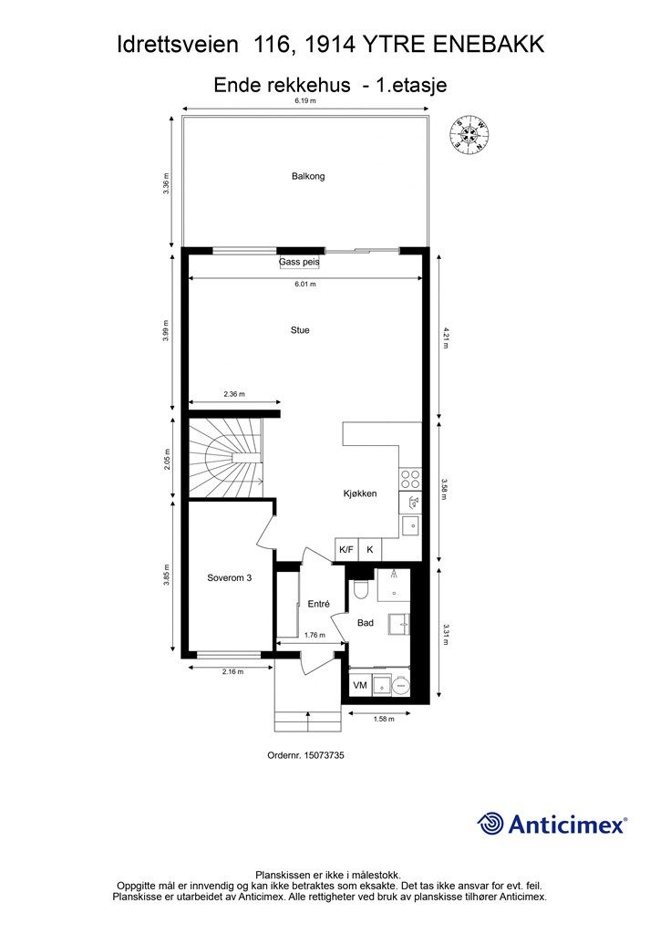 Plantegning - 1.etasje