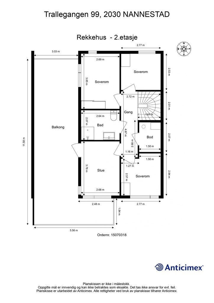 Plantegning - 2.etasje