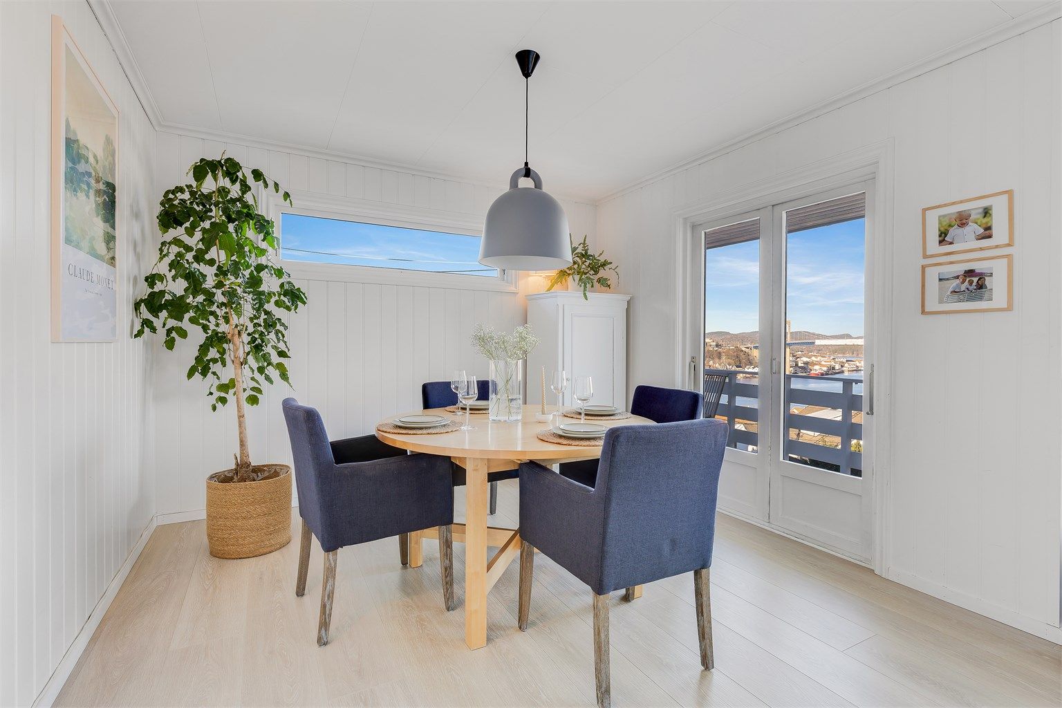 Gode måltider og noe å hvile blikket på er en god kombinasjon.