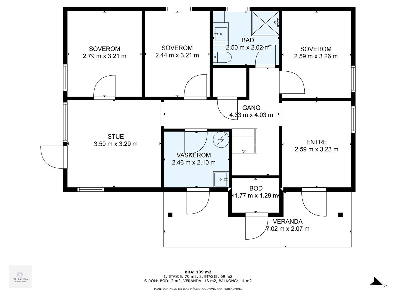 Plantegning 1. etasje 