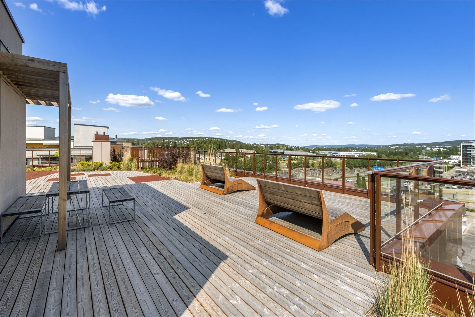 Felles takterrasse i borettslaget