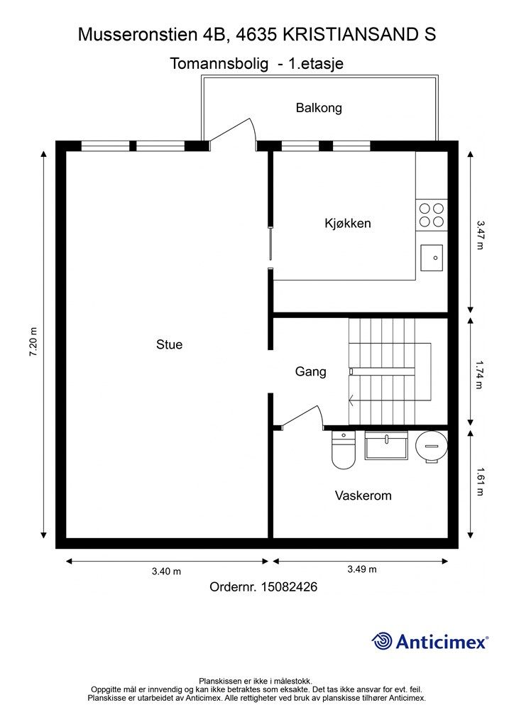Plantegning - 1.etasje