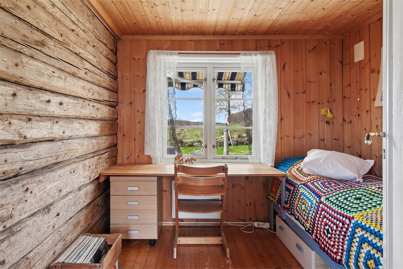 Soverommet i gamle-delen av boligen.