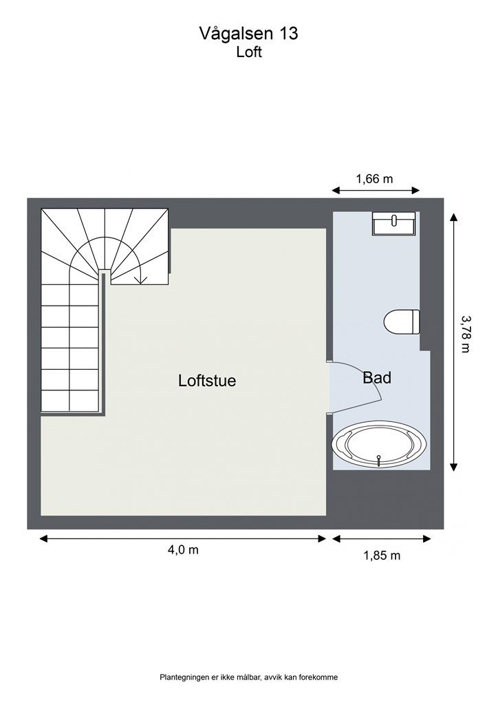 Plantegning loftsetasje