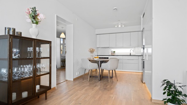 Åpen løsning gir en romslig luftig opplevelse.