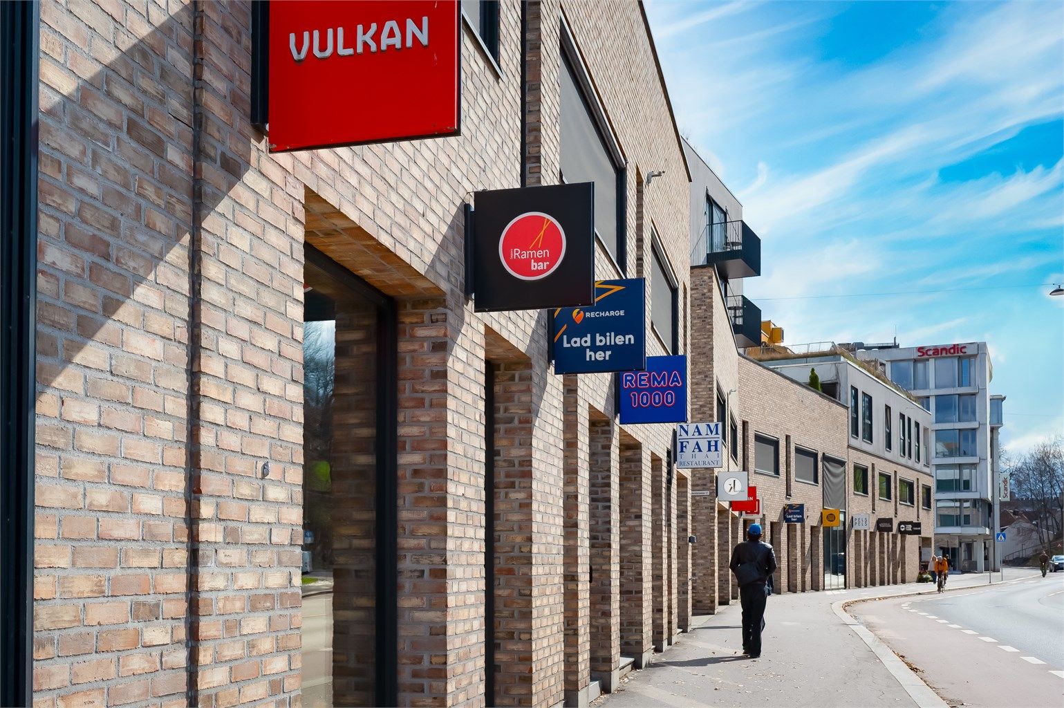 Vulkan er en levende bydel med et rikt utvalg av butikker, serveringssteder og kulturtilbud.