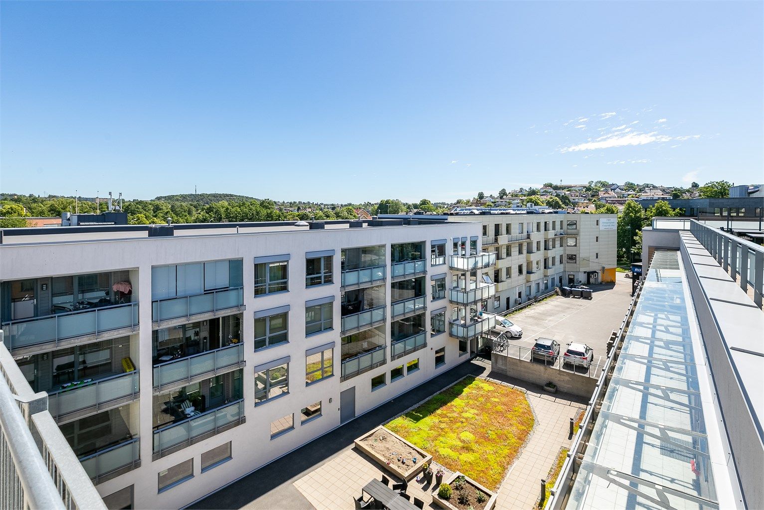 Bjørnåsen i nord er også inkludert i takaltanens vidstrakte utsikt.