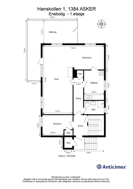 Plantegning - 1.etasje