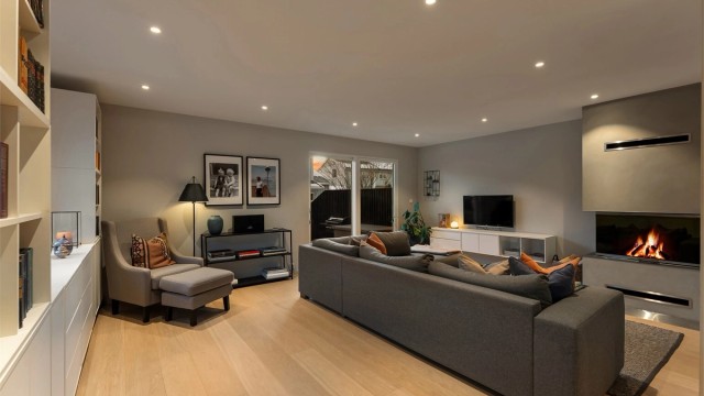 Flott stue med gode møbleringsmuligheter