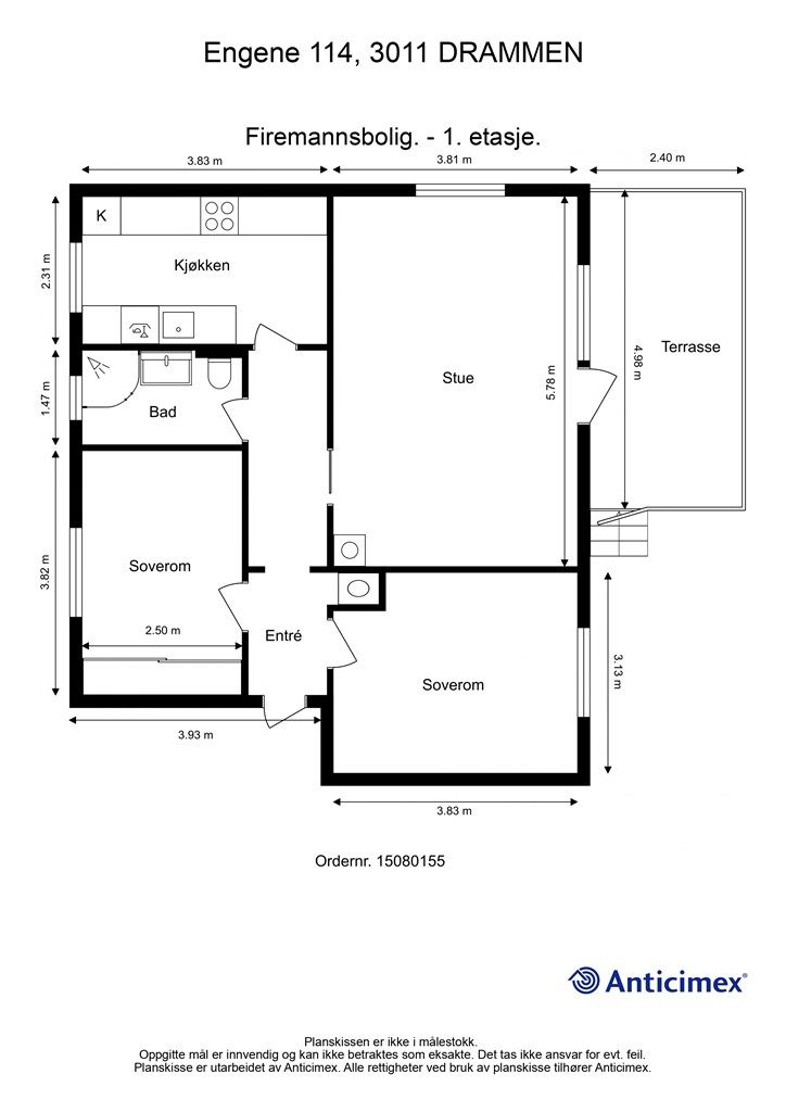 Plantegning - 1. etasje
