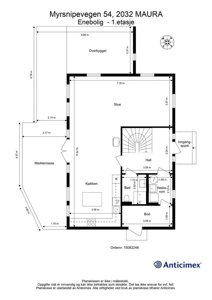 Plantegning 1. etasje