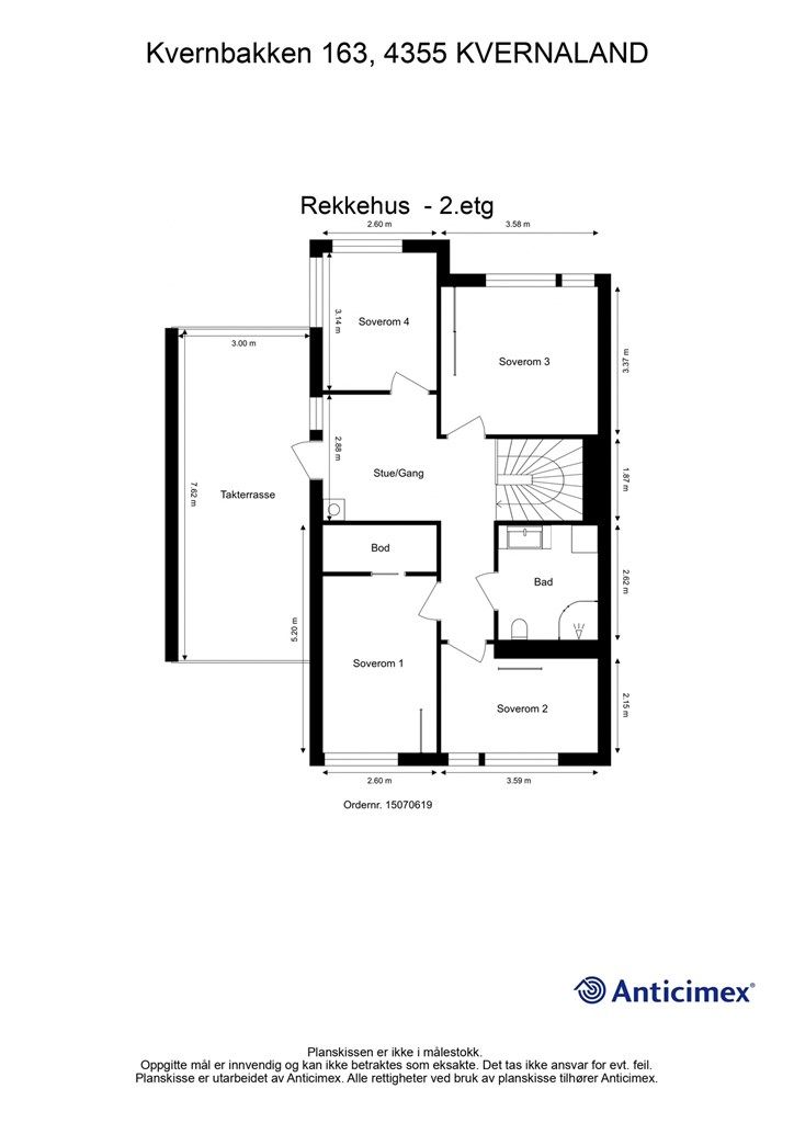 Plantegning - 2 etg.