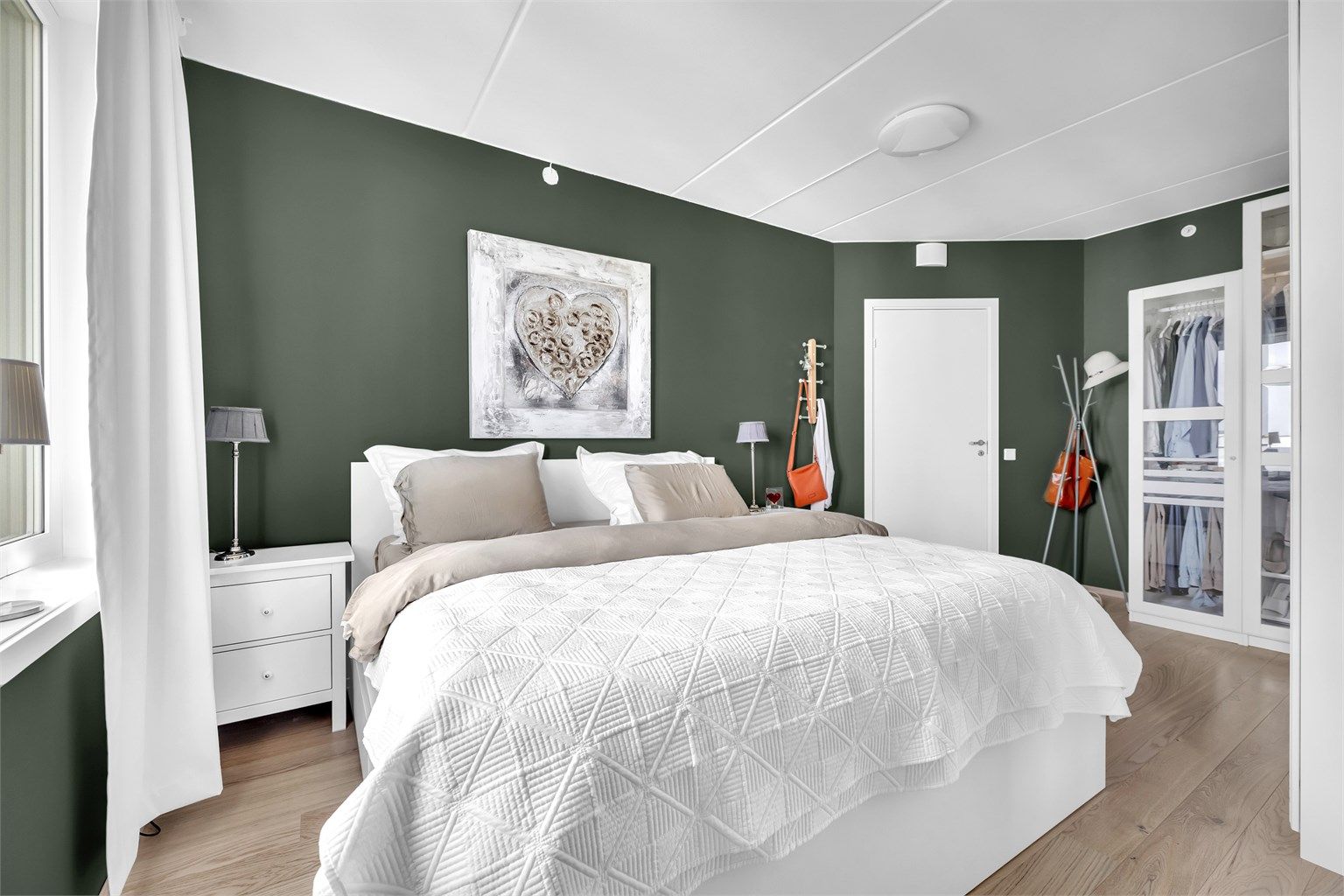 Hovedsoverommet / Soverom 1 på plantegningen