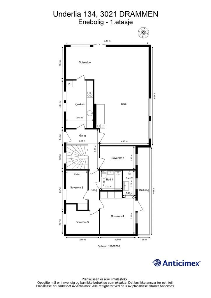Plantegning - 1. etasje