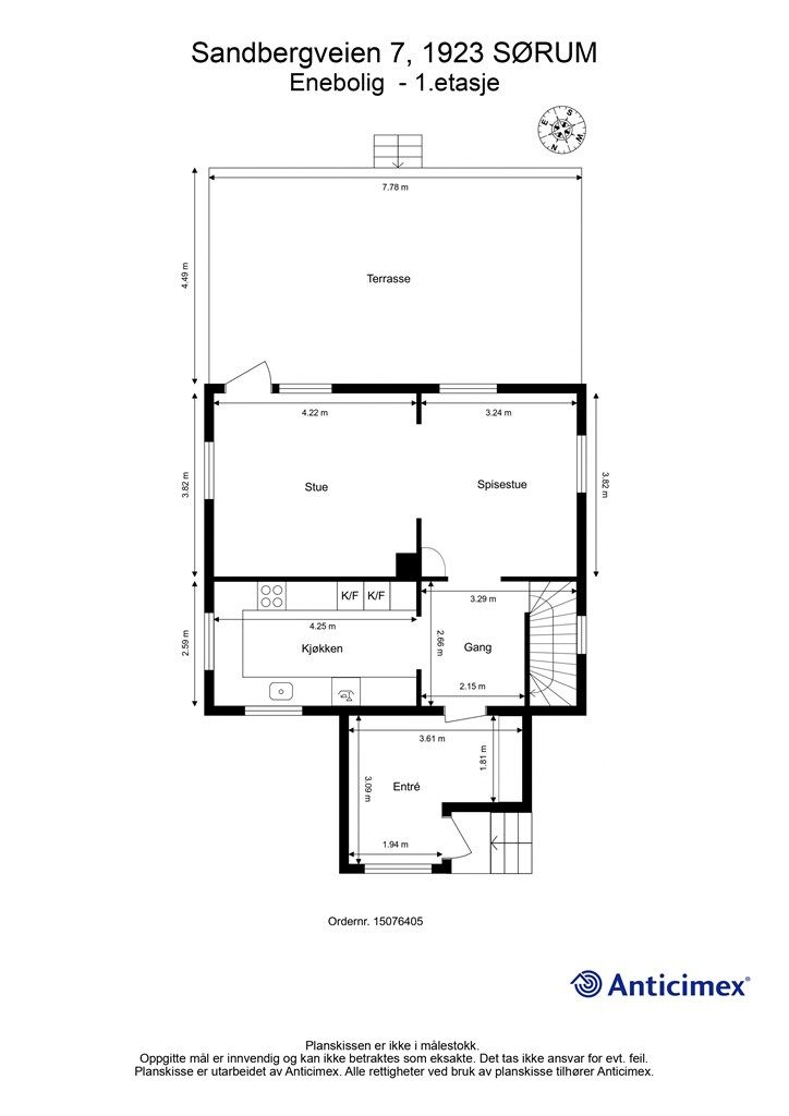 Plantegning 1. etasje