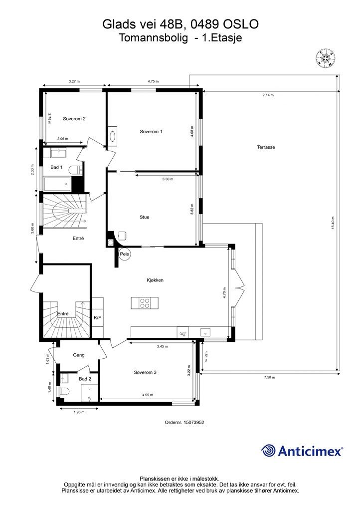Plantegning 1. Etasje