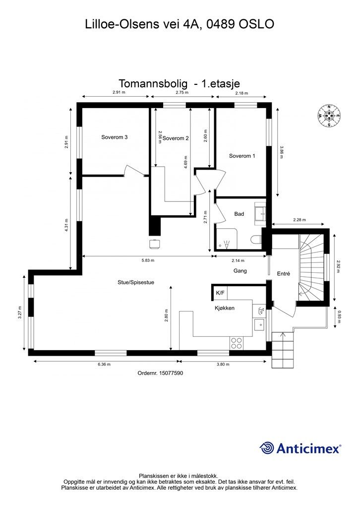 Planskisse - 1.etasje