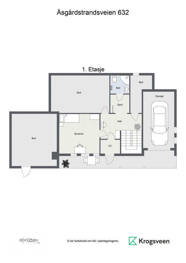 Åsgårdstrandsveien 632 - Plantegning underetasje